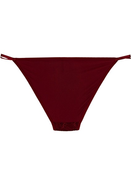 Bordo Kadın Bikini Külot 416