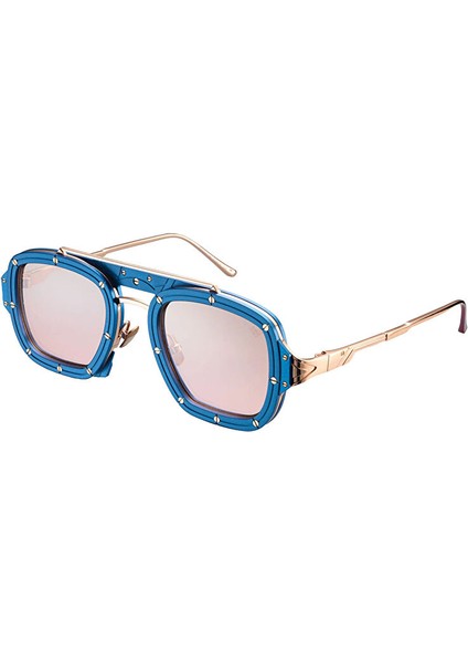 Rose Gold Mavi Titanyum Unisex Güneş Gözlüğü fiyatları