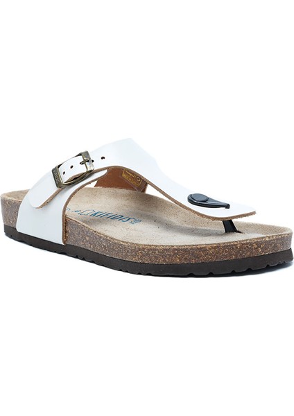 K8871DK Kifidis Soft Step Kadın Parmak Arası Deri Mantar Terlik 36-41