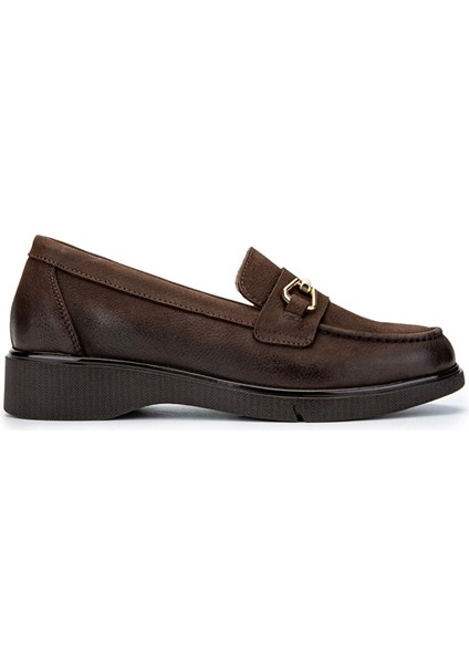 Siyah Kadın Deri Loafer 322 24073001 Bn Ayk SK24-25