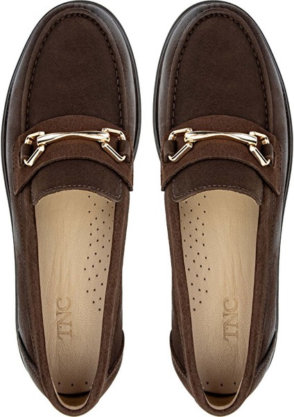 Siyah Kadın Deri Loafer 322 24073001 Bn Ayk SK24-25 modelleri