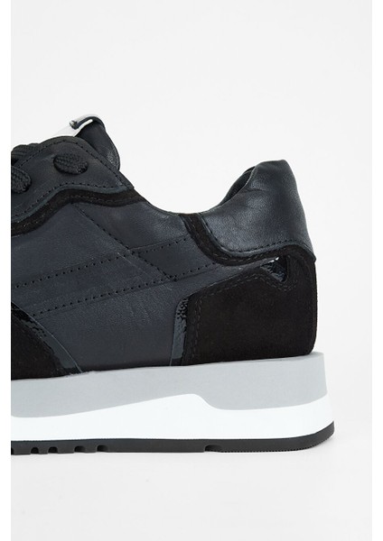 Beyaz-Gri Kadın Deri Sneaker 996 119-1 Bn Ayk SK23/24