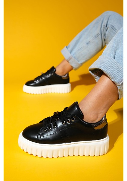 Siyah Kadın Sneaker 223-2418 indirimleri