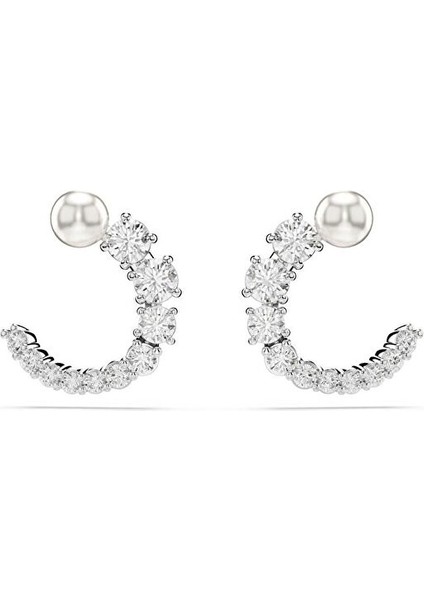 5692260 Swarovski Küpe Matrıx:pe Stud Cırcle Whıte/rhs