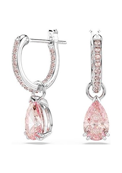 5723566 Swarovski Küpe Mp Attract:pe Mn Hoop Mfp Rose/rhs
