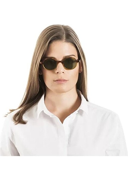 Havana Chiaro Matt 02 // Flat Green G15 Unisex Güneş Gözlüğü