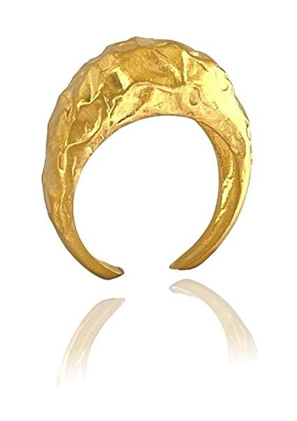 Pary Amorf Oval Yüzük Mat Gold