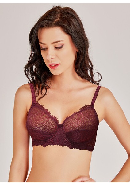 Bordo Balenli Sütyen 4053