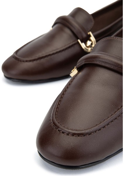Bej Kadın Deri Loafer 775 5406 Bn Ayk Y24 fırsatları