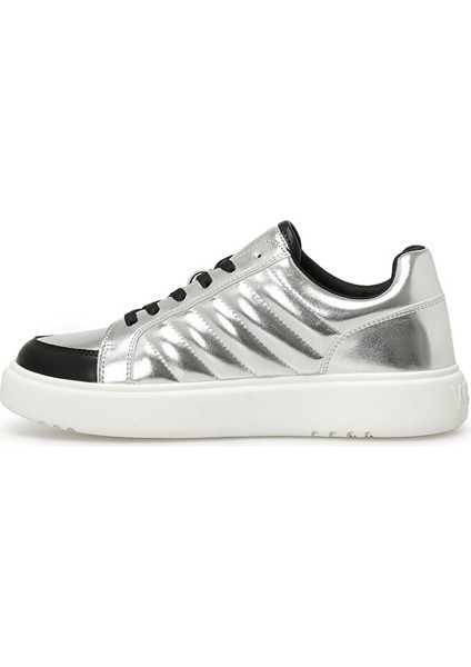 Gümüş Kadın Deri Sneaker Semmey 3pr