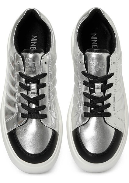 Gümüş Kadın Deri Sneaker Semmey 3pr