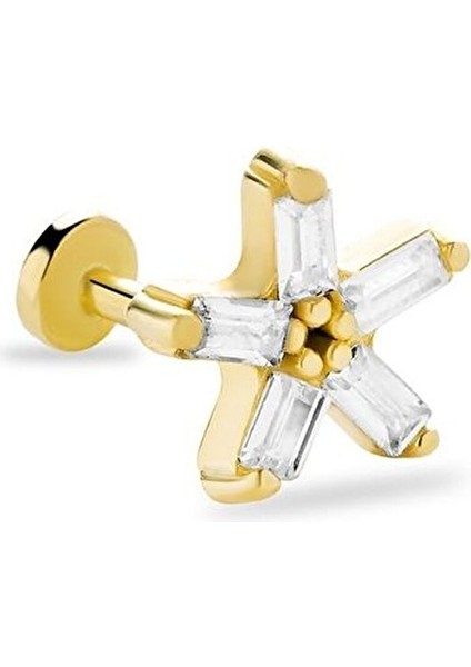 Baget Yıldız 14 Ayar Altın Tragus Piercing