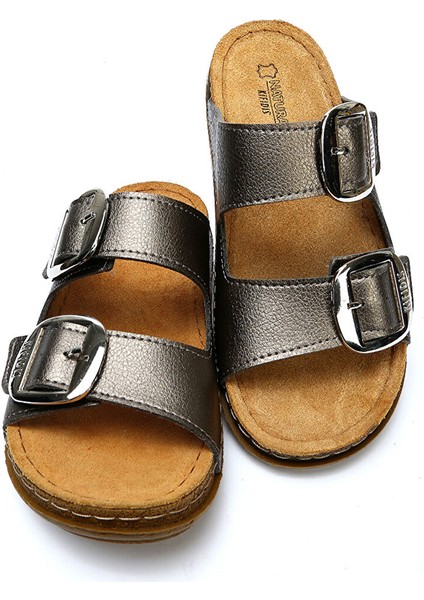SIB213615 Kifidis-Natura Kadın Anatomik Deri Terlik 36-41 modelleri