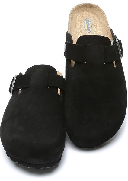 K13789SD Kifidis Soft Step Kadın Süet Deri Sabo Mantar Terlik 36-41