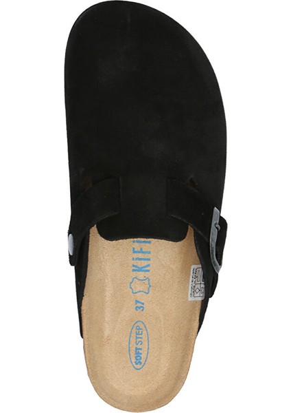 K13789SD Kifidis Soft Step Kadın Süet Deri Sabo Mantar Terlik 36-41