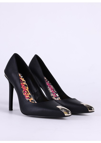 Siyah Kadın Deri Stiletto Fondo Alysha Dıs. W2F Shoes fiyatları