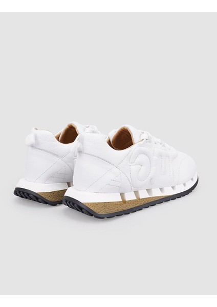 Beyaz Kadın Deri Sneaker 126080 modelleri