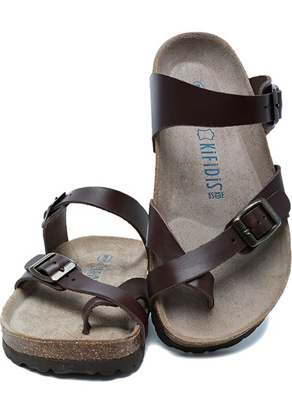 K10261DK Kifidis Soft Step Kadın Deri Mantar Terlik 36-41