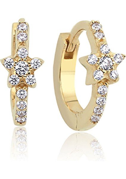 Stone Star 14 Ayar Altın Küpe