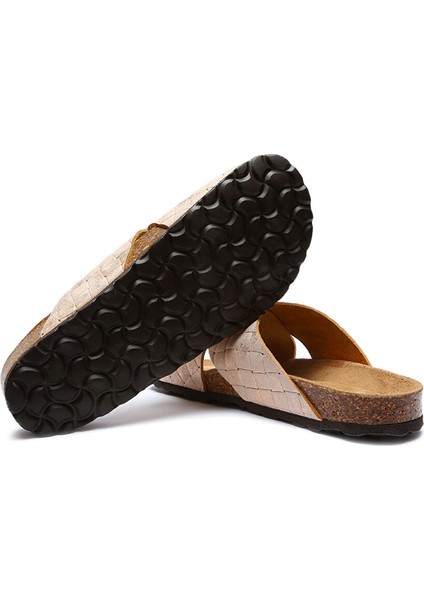 12062 Ch-Kifidis Soft Step Kadın Çapraz Bantlı Mantar Terlik 36-41