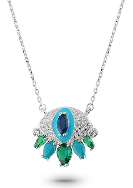 Enamel Blue Eye Kolye