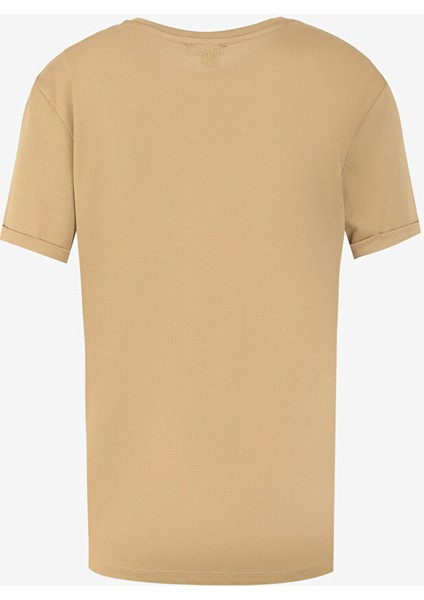 Bisiklet Yaka Vizon Kadın T-Shirt 1091325 modelleri