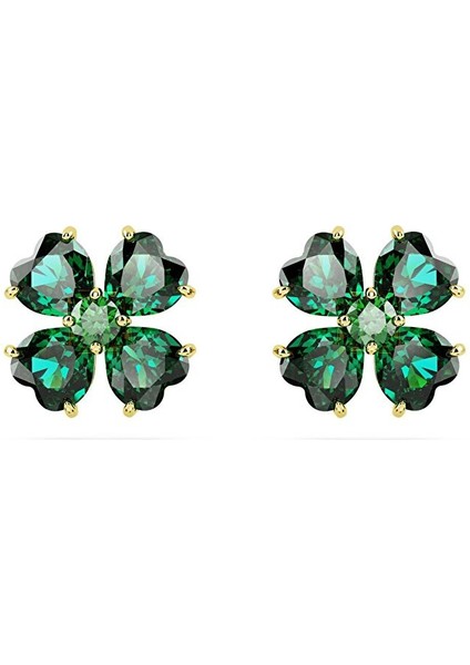 5666236 Swarovski Küpe Idyllia:pe Stud Clover Gre/gos