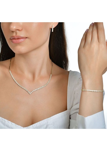 Taşlı Altın Nişan Düğün Set - 14K - 1.57GR
