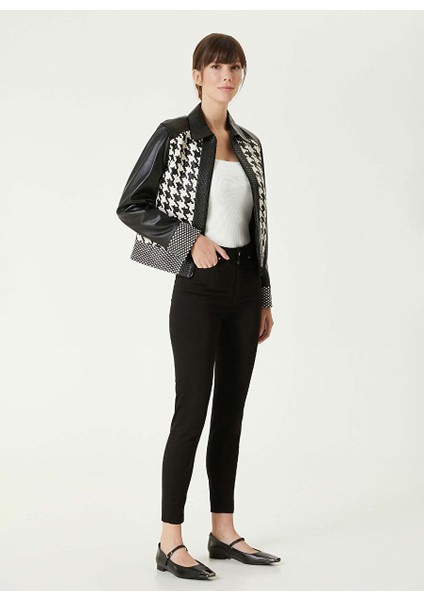 Siyah Kadın Skinny Fit Düz Pantolon 1093026