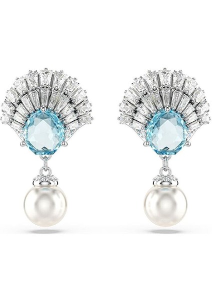 5680301 Swarovski Küpe Idyllıa E:pe Drop Pearl Aqua/rhs