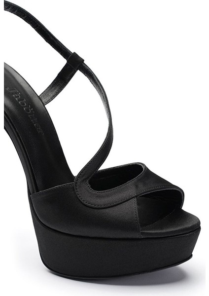 Eleanor Saten Platform Topuklu Ayakkabı