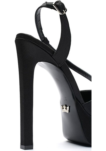 Eleanor Saten Platform Topuklu Ayakkabı