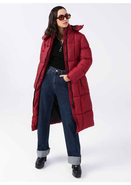Bordo Kadın Mont Cm-Dender modelleri
