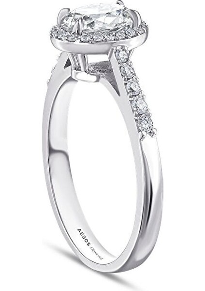 0.21 Karat Topaz Taşlı Pırlanta Yüzük modelleri