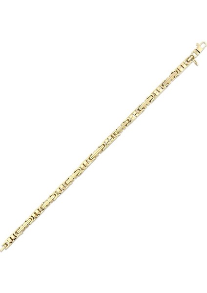 Tasarım Altın Zincir Bileklik - 14K - 9.12GR