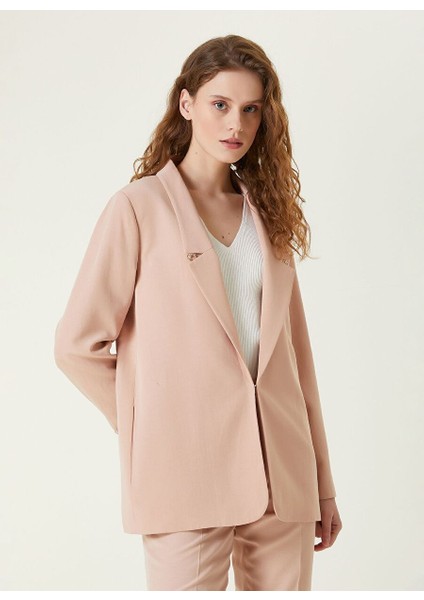 Ten Kadın Regular Fit Keten Ceket 1090850