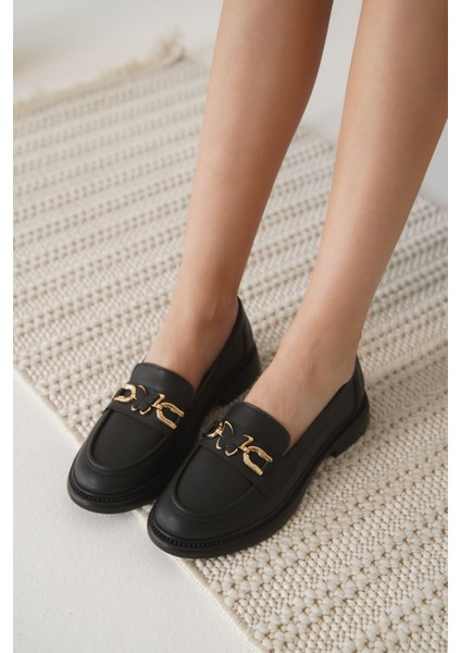 Selly Premium Kadın Siyah Loafer fiyatları