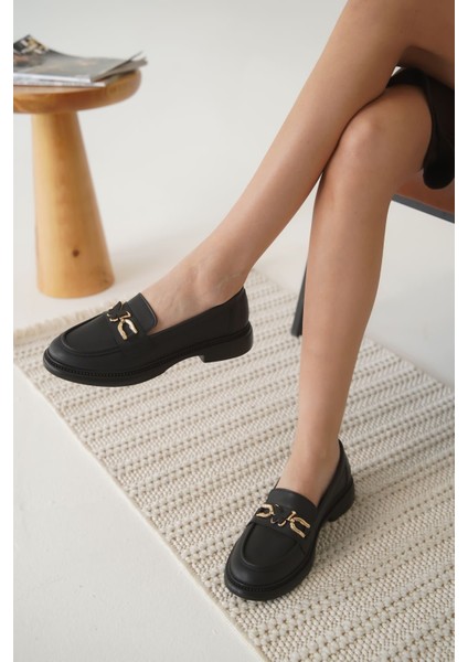 Selly Premium Kadın Siyah Loafer indirimleri