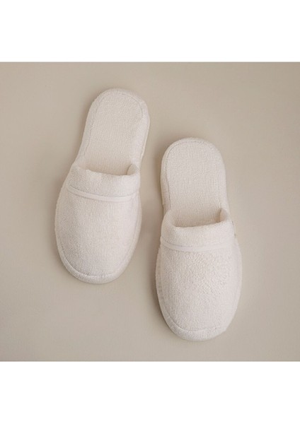 Solid Unisex Terlik Ekru