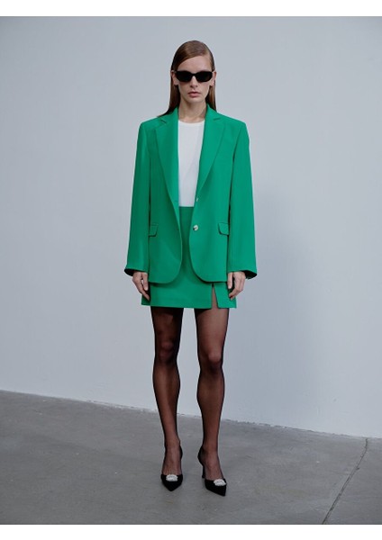 Boxy Blazer Yeşil
