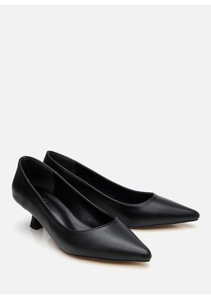 Kadın Siyah Kısa Topuklu Stiletto fiyatları