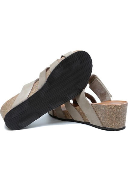 K14107 Kifidis Soft Step Kadın Dolgu Topuklu Mantar Terlik 36-41