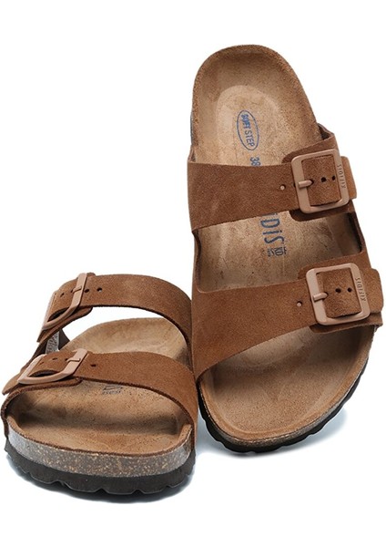 K14943 Kifidis Soft Step Kadın Çift Bantlı Mantar Terlik 36-41