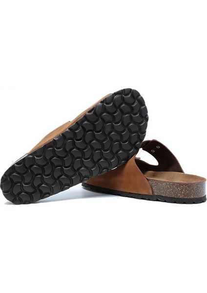 K14943 Kifidis Soft Step Kadın Çift Bantlı Mantar Terlik 36-41