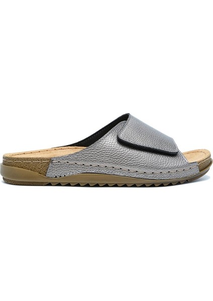 SIB213622 Kifidis-Natura Kadın Tek Bantlı Anatomik Deri Terlik 36-41