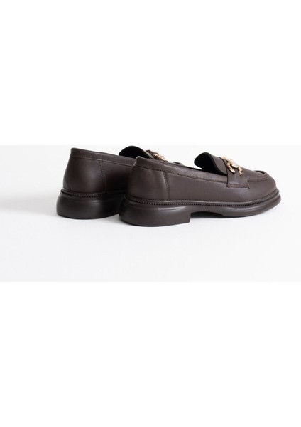 Lance Premium Kadın Acı Kahve Loafer modelleri