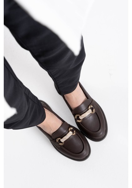 Lance Premium Kadın Acı Kahve Loafer indirimleri