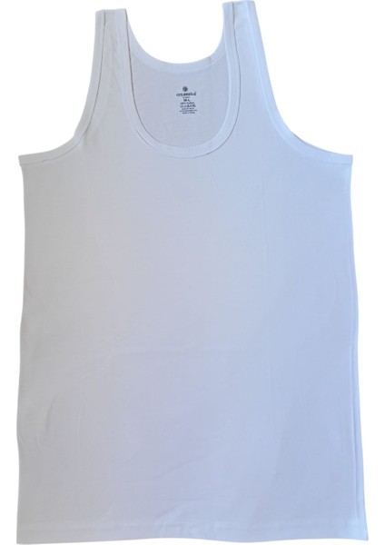Erkek Atlet 12'li Ekonomik Paket Pamuklu Cotton Beyaz Esnek Yumuşak Abc1-3