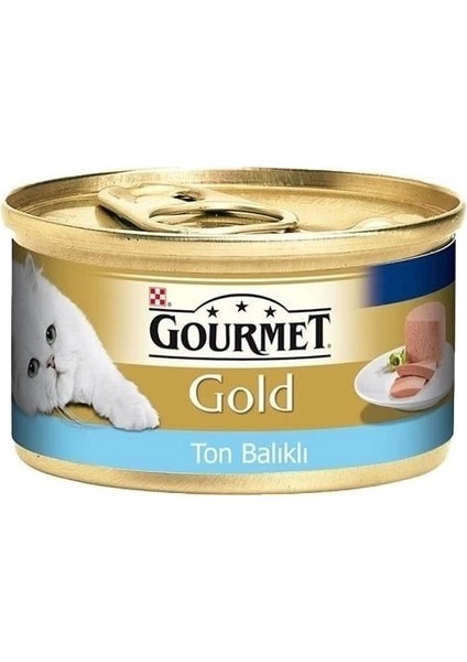 Gourmet Gold Kıyılmış Ton Balıklı Yetişkin Konserve Kedi Maması 85 gr