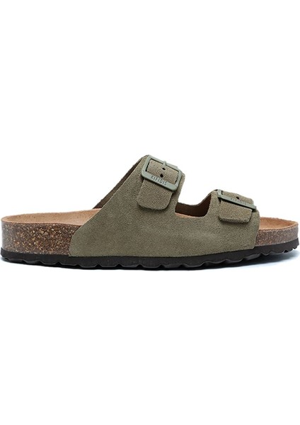 K14943 Kifidis Soft Step Kadın Çift Bantlı Mantar Terlik 36-41